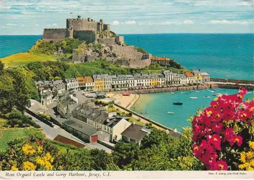 [Ansichtskarte] Mont Orgueil Castle and Gorey Harbour, JERSEY, C.I. 