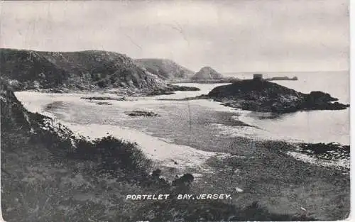 [Ansichtskarte] Portelet Bay. JERSEY - 1908 !. 