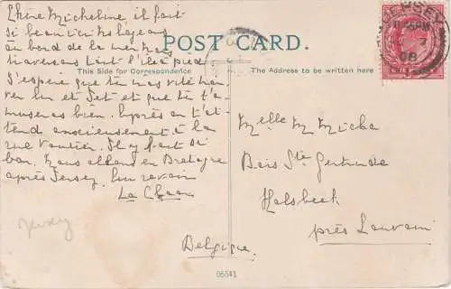 [Ansichtskarte] Portelet Bay. JERSEY - 1908 !. 