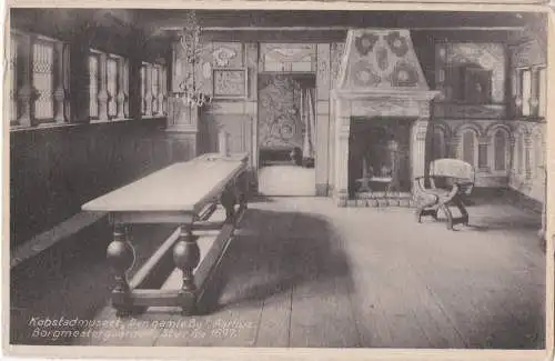 [Ansichtskarte] Kobstadmuseet "Den gamle By", Aarhus - Borgmestergaarden : Stue fra 1597. 