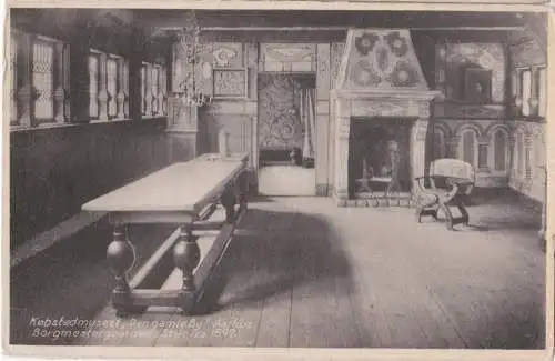 [Ansichtskarte] Kobstadmuseet "Den gamle By", Aarhus - Borgmestergaarden : Stue fra 1597. 