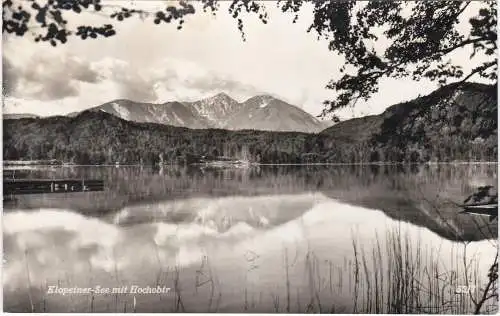 [Ansichtskarte] Klopeiner-See mit Hochobir - 1962. 