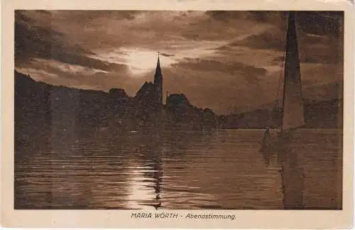 [Ansichtskarte] Maria Wörth - Abendstimmung. 