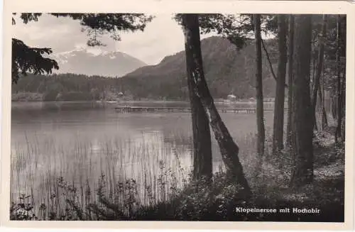 [Ansichtskarte] Klopeinersee mit Hochobir - 1960. 