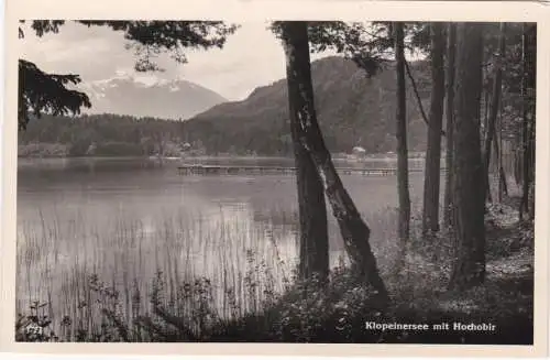 [Ansichtskarte] Klopeinersee mit Hochobir - 1960. 
