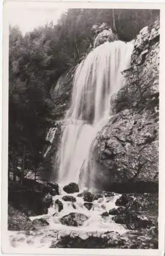 [Ansichtskarte] SEBASTIAN-WASSERFALL - 1 Stunde von Puchberg am Schneeberg 582m - 1953. 