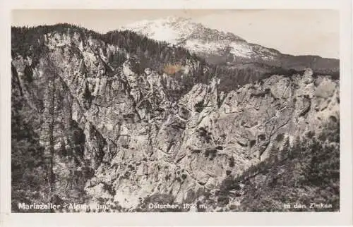 [Ansichtskarte] Mariazeller - Alpenbahn - Oetscher, 1892m - In den Zinken - 1931. 