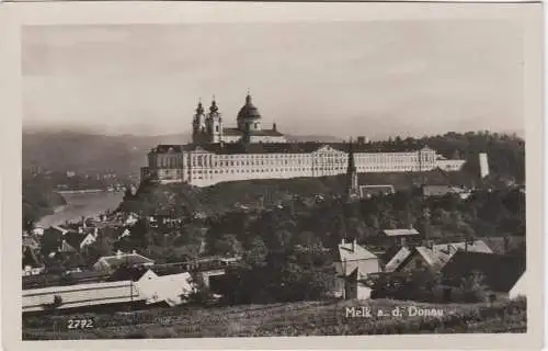 [Ansichtskarte] Melk a.d. Donau - Abtei der Benediktiner - 1936. 