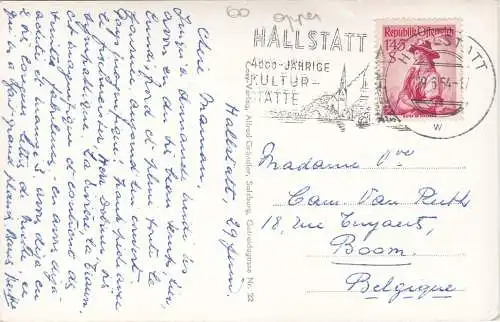 [Ansichtskarte] HALLSTATT - 1954. 