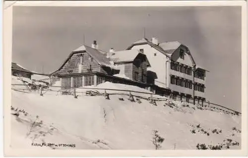 [Ansichtskarte] Raxalpe, 2009m - Ottohaus - 1960. 