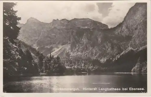 [Ansichtskarte] Salzkammergut. Hinterer Langbathsee bei Ebensee - 1933. 