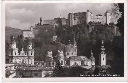 [Ansichtskarte] Salzburg, Altstadt vom Mönchsberg. 