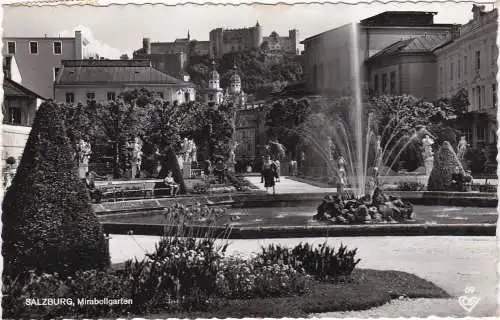 [Ansichtskarte] Salzburg, Mirabellgarten - 1958. 