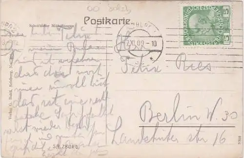 [Ansichtskarte] SALZBURG - 1909 !!!. 