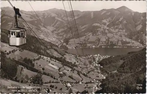 [Ansichtskarte] Seilbahn zur Schmittenhöhe, 1968m, Zell am See - Berghotel Schmittenhöhe ... 
