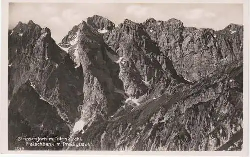 [Ansichtskarte] Stripsenjoch m. Totenkirchl, Fleischbank m. Predigtstuhl. 