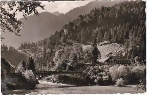 [Ansichtskarte] Gasthof u. Pension Ulrichsbrücke, Pinswang / Tirol. 