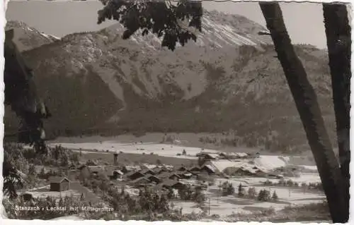 [Ansichtskarte] Stanzach - Lechtal mit Mittagspitze - 1968. 