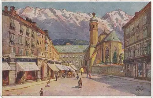 [Ansichtskarte] Innsbruck, Burggraben. 