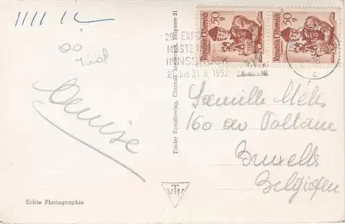 [Ansichtskarte] Innsbruck, Stadtturm - 1952. 