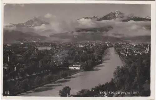 [Ansichtskarte] Innsbruck gegen Süden. 