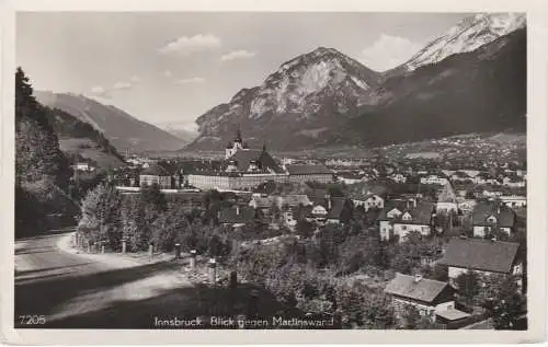 [Ansichtskarte] Innsbruck. Blick gegen Martinswand. 