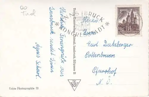 [Ansichtskarte] Innsbruck. 