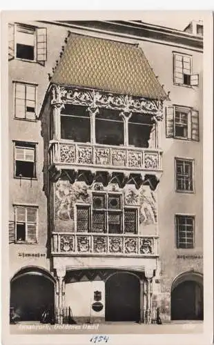 [Ansichtskarte] Innsbruck. Goldenes Dachl - 1954. 