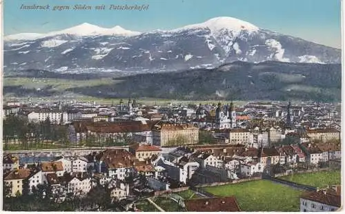 [Ansichtskarte] Innsbruck gegen Süden mit Patscherkofel - 1916 !. 