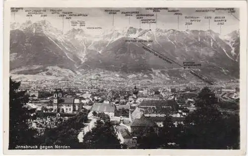 [Ansichtskarte] Innsbruck gegen Norden - 1952. 