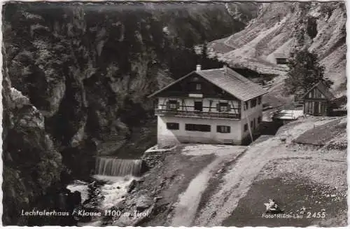 [Ansichtskarte] Lechtalerhaus Klause 1100m Tirol. 