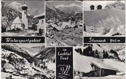 [Ansichtskarte] Wintersportgebiet Stanzach 940m - im Lechtal Tirol. 