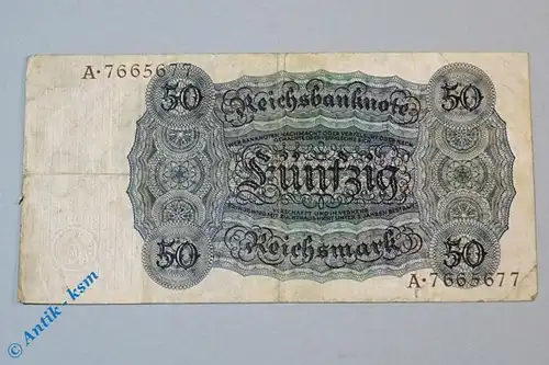 Reichsmark Reichsbanknote über 50 Mark , D/A , Ros. 170 a , Holbein , von 1924