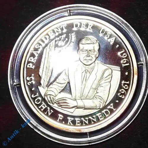 Feinsilber 999 Münze , Medaille , John F Kennedy , Präsident der USA , 30 mm pp