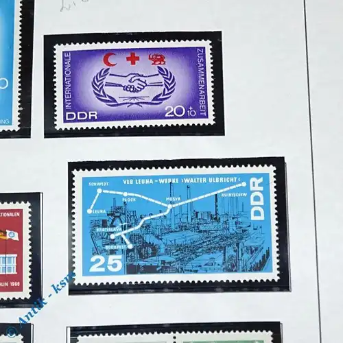 13 Briefmarken DDR 1966 Mi.-Nr. ? , 5 Pfennig bis 40 Pfennig , siehe Detailbilde