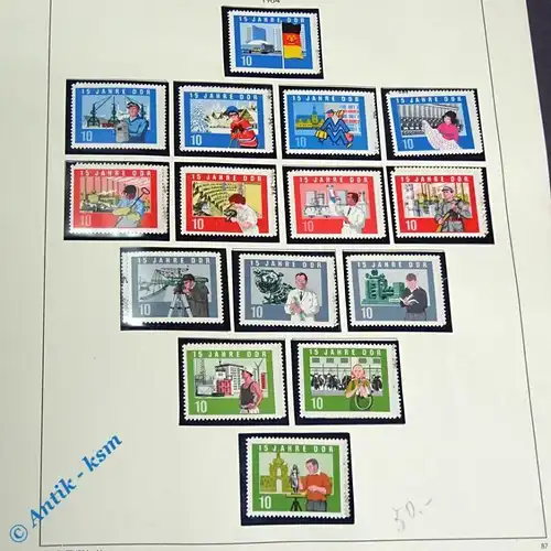 30 Briefmarken DDR 1964 Mi.-Nr. ? , 30 x 10 Pfennig Marken , siehe Detailbilde