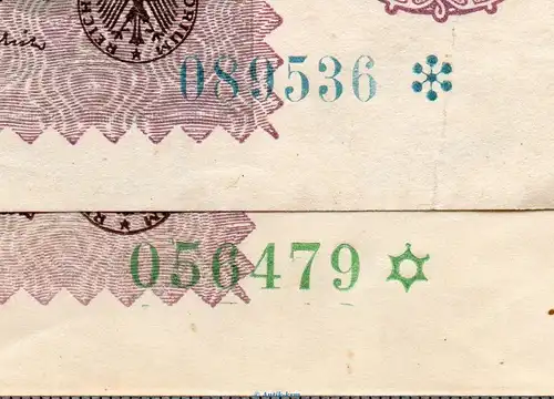 Reichsbanknote , 100 Millionen Mark -- Kn = BLAU -- DEU-125.F2, Ros.109, P.110 , vom 01.09.1923 , Weimarer Republik - Inflation