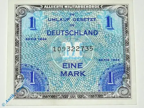 Banknote über 1 Mark , Rosenberg 201 a , US-Druck , Alliierte Banknote von 1944