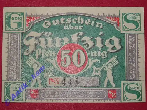 Bremen , Notgeld G.Söllners 50 Pfennig in kfr. M-G 179.1 , Bremen o.D. Seriennotgeld