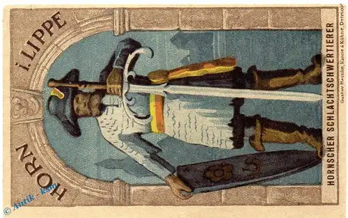 Notgeld Horn , 1 Mark Schein in kfr. Mehl Grabowski 629.2.a , von 1921 , Westfalen Seriennotgeld