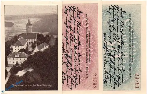Notgeld Kahla , Set mit 3 Scheinen in kfr. Mehl Grabowski 668.4 , von 1921 , Thüringen Seriennotgeld