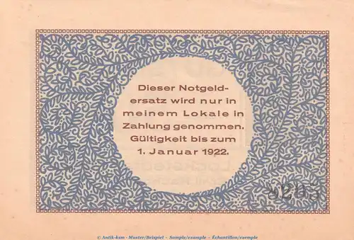 Notgeld Lockstedter Lager 811.1.a , 50 Pfennig Schein in kfr. o.D. Schleswig Holstein Seriennotgeld