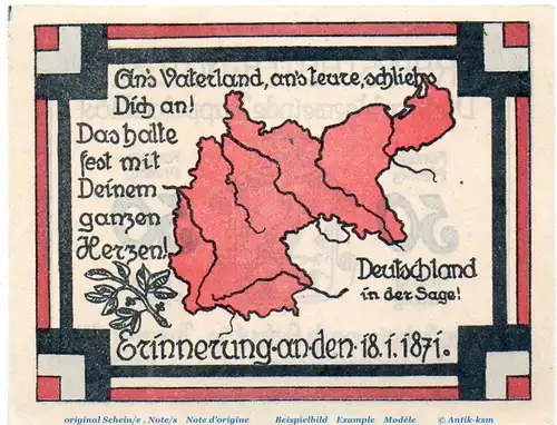 Notgeld Marktgemeinde Trappstadt 1335.2 50 Pfennig Schein in kfr. von 1921 , Bayern Seriennotgeld