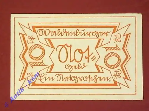 Notgeld Stadt Waldenburg 1371.17 , 10 Pfennig Schein in kfr. von 1921 , Schlesien Seriennotgeld
