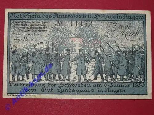 Notgeld Sörup , Schleswig Holstein , vollständiger Satz mit 1 Schein , Seriennotgeld , 1231.4