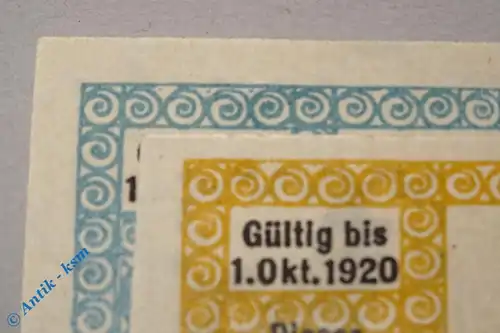 Notgeld Buxtehude , 25 und 50 Pfennig , Tieste 1055.05.01 und 02 , von 1919 , Niedersachsen Verkehrsausgabe