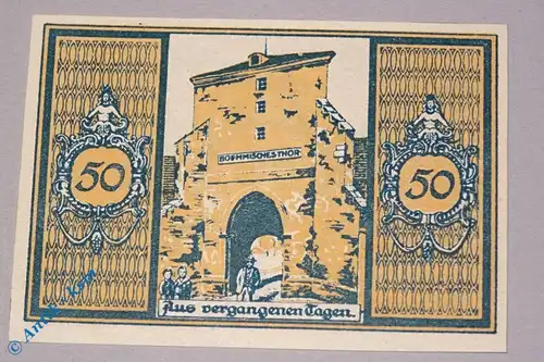 Glatz , Notgeld 50 Pfennig Nr.3 -gelbbraun- in kfr. M-G 431.3 , Schlesien o.D. Seriennotgeld
