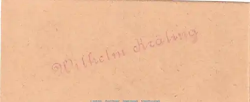Notgeld W. Kräling Buchhandlung Siedlinghausen 1224.1.g , 25 Pfennig Schein in kfr. o.D. Westfalen Seriennotgeld