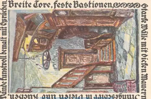 Notgeld Brauerei Carl Topp 820.1.e , 1,50 Mark Schein in kfr. von 1920 , Westfalen Seriennotgeld