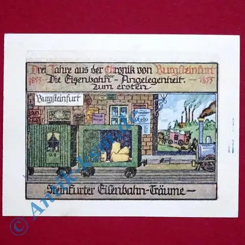 Notgeld Burgsteinfurt , 50 Pfennig Bild 1 , Mehl Grabowski 210.1 A , von 1921 , Nordrhein Westfalen Serien Notgeld